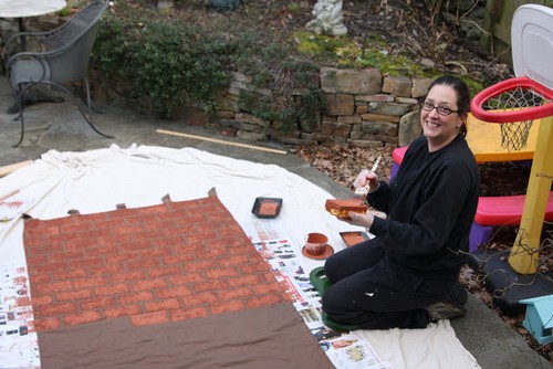 кирпичная стена своими руками